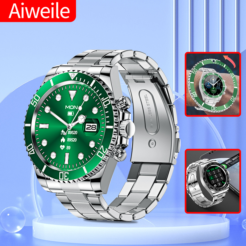Japanese Lifestyle Called - Aiweile AW12 新スタイルの高級スマートウォッチダイヤル応答通話男性用防水スポーツデジタルビジネス腕時計ギフト用