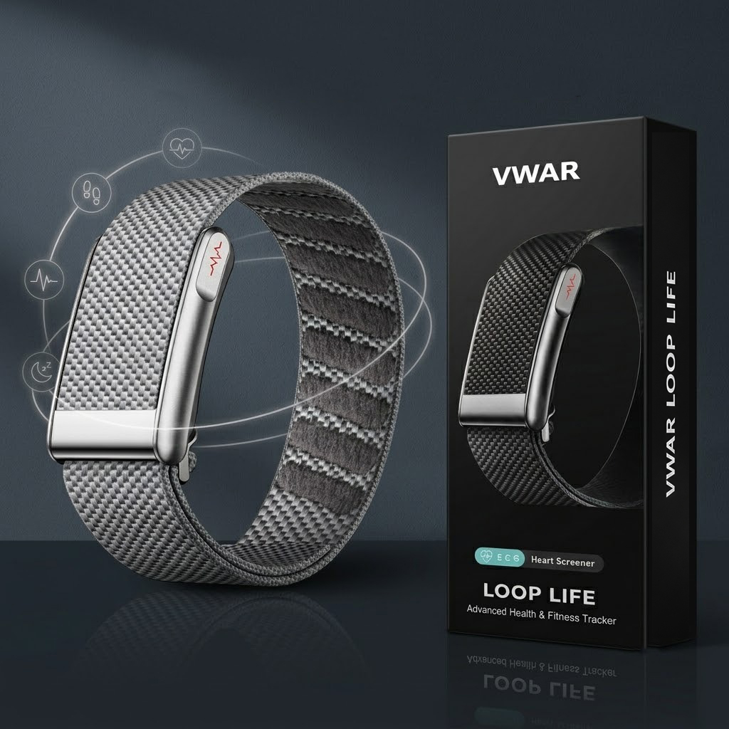 Japanese Lifestyle Called - オリジナル VWAR ループライフスポーツフィットネストラッカー血中酸素圧力尿酸血中脂質 ECG スマートブレスレットバンド男性女性用