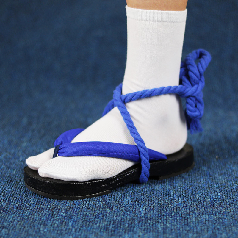 ブルーストラップゲタサンダル – コスプレ用日本製木製下駄、 - Geta Wooden Sandal のレビューと価格