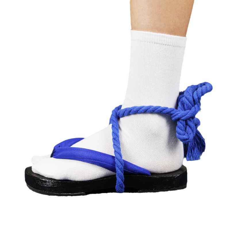ブルーストラップゲタサンダル – コスプレ用日本製木製下駄、 - Geta Wooden Sandal のレビューと価格