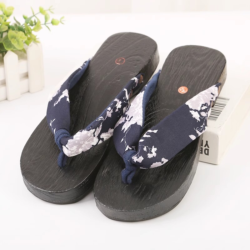 アニメ忍者夏下駄スリッパ男性女性コスプレ靴中国風ドラゴンスト - Geta Wooden Sandal のレビューと価格