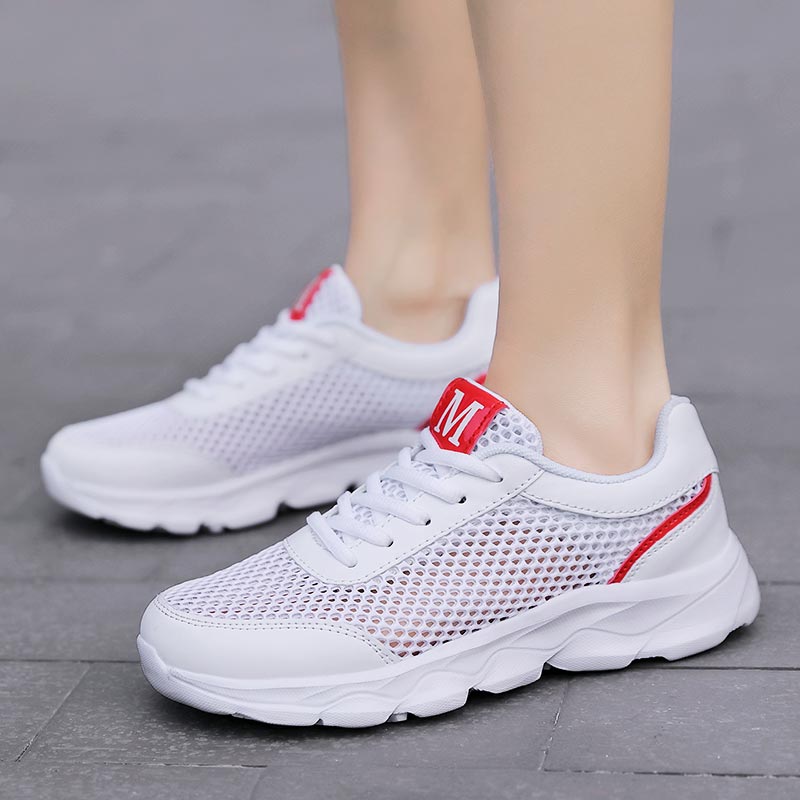 女性用通気性メッシュスニーカー,軽量ランニングシューズ,ベー - Japanese Lifestyle Tips のレビューと価格