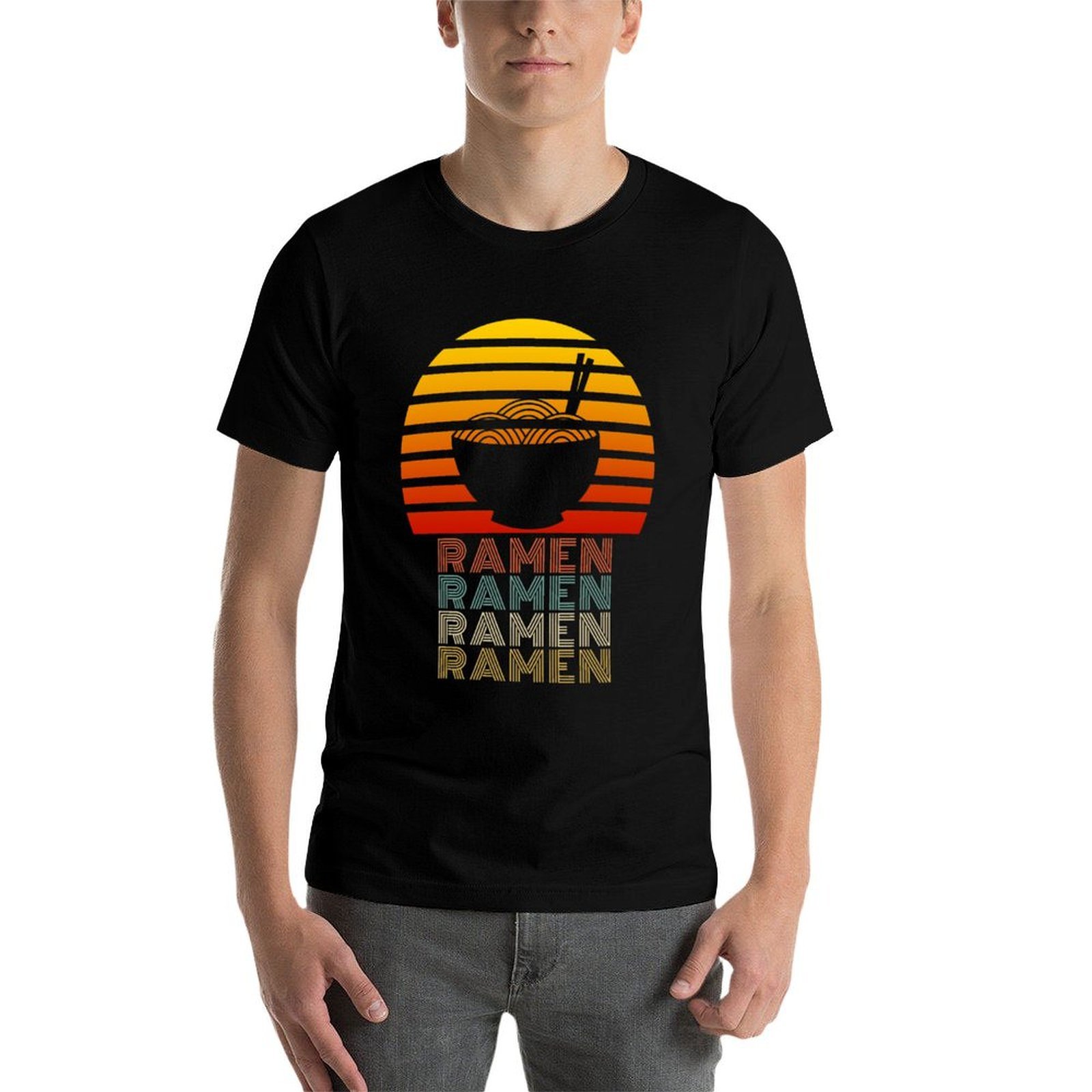ラーメンライフ日本の麺愛好家ヴィンテージレトロスタイルTシャ - Japanese Man Lifestyle のレビューと価格