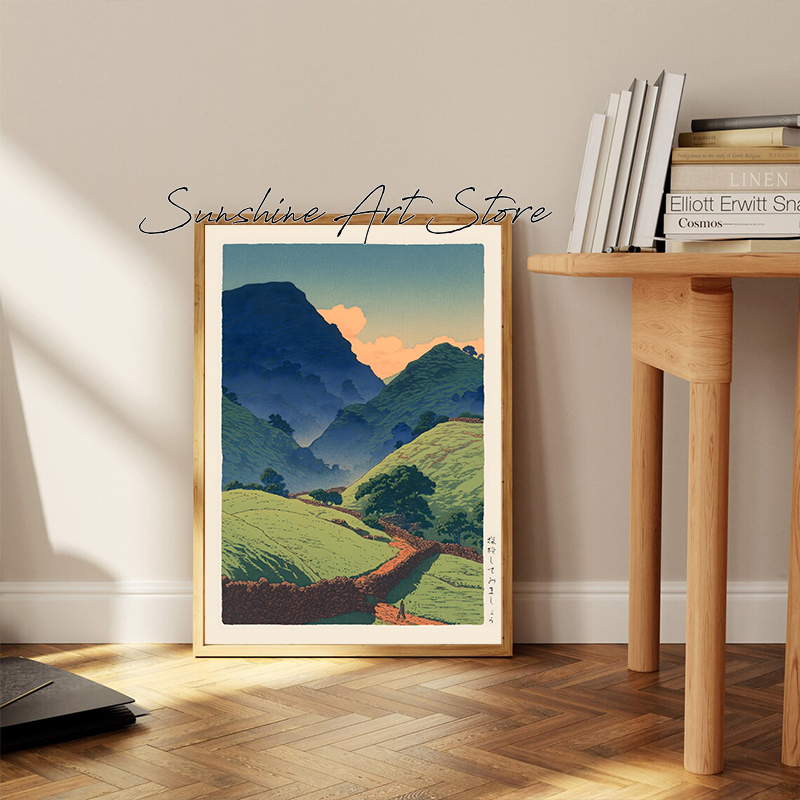 ヴィンテージ草尾河瀬風ミニマリスト自然風景日本のレトロ美術ポ - Japanese Minimalist Lifestyle のレビューと価格