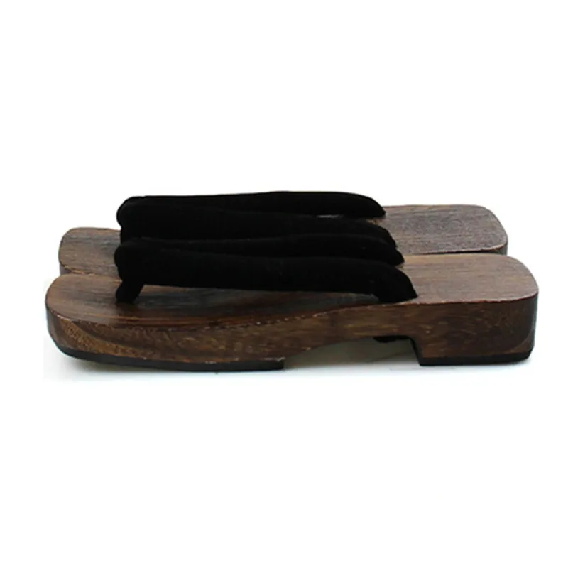 メンズチャコールコスプレウッドサマーサンダルフラットヒールビ - Geta Wooden Sandal のレビューと価格