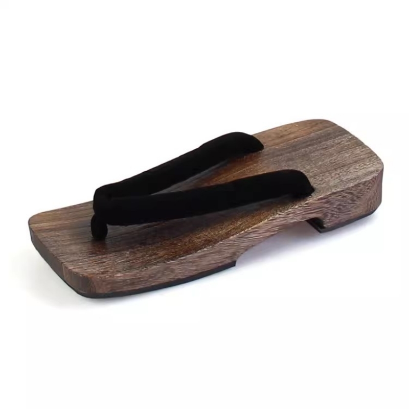 メンズチャコールコスプレウッドサマーサンダルフラットヒールビ - Geta Wooden Sandal のレビューと価格